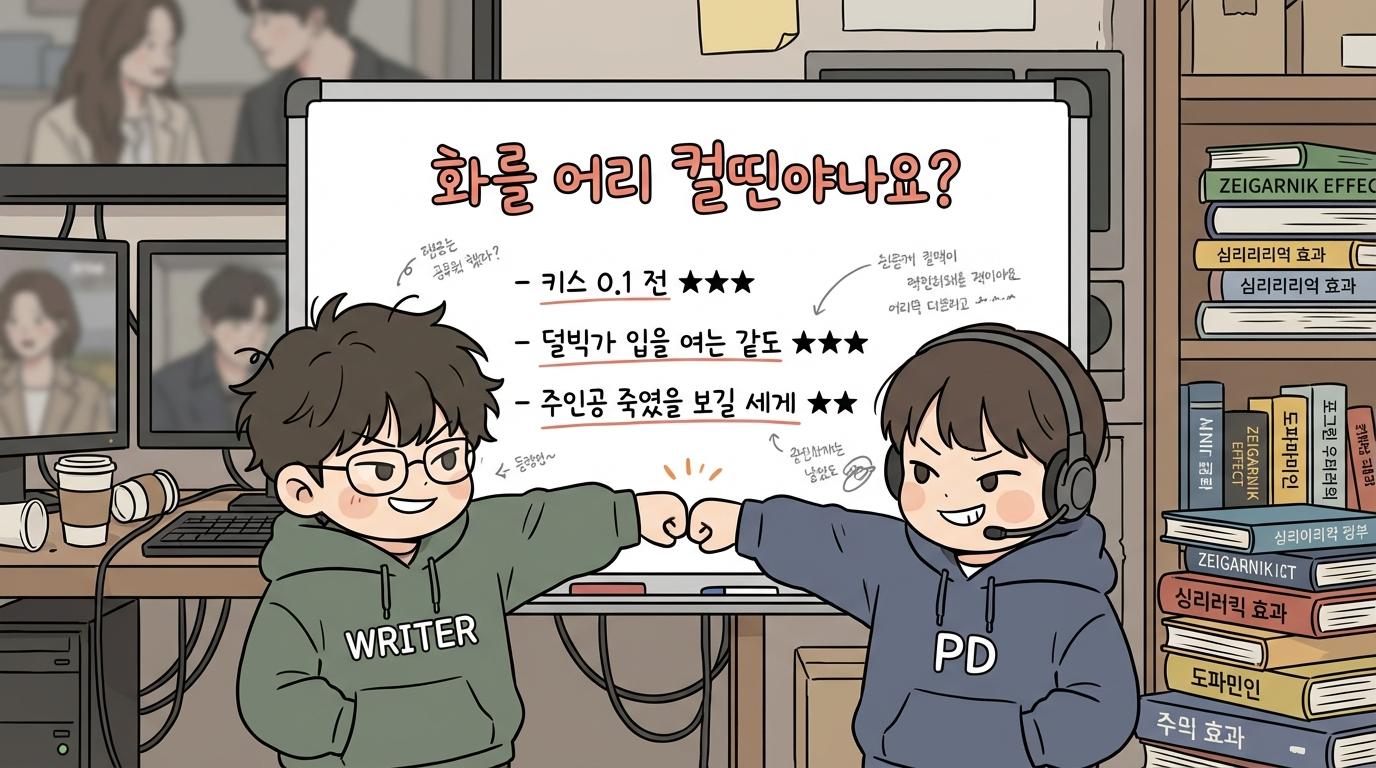 제작진의 편집 회의 상상도